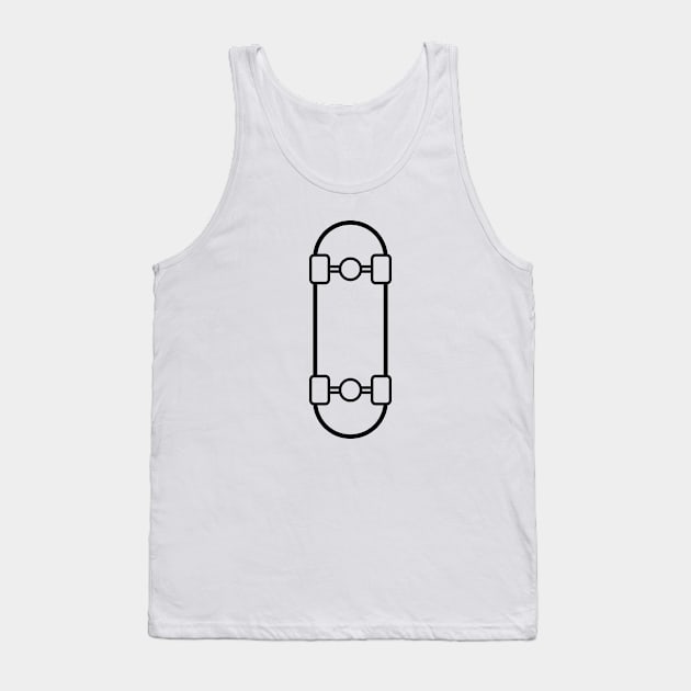 Skateboard Tank Top by Drop23